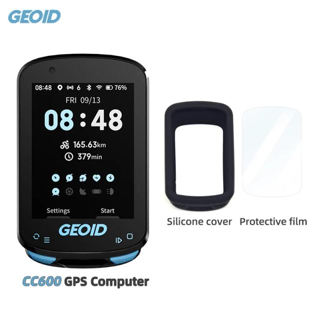 GEOID CC600 Rota Navegação Bicicleta GPS Computador 11 Idiomas Velocímetro de Bicicleta Sem Fio Automático WIFI ANT + Odômetro