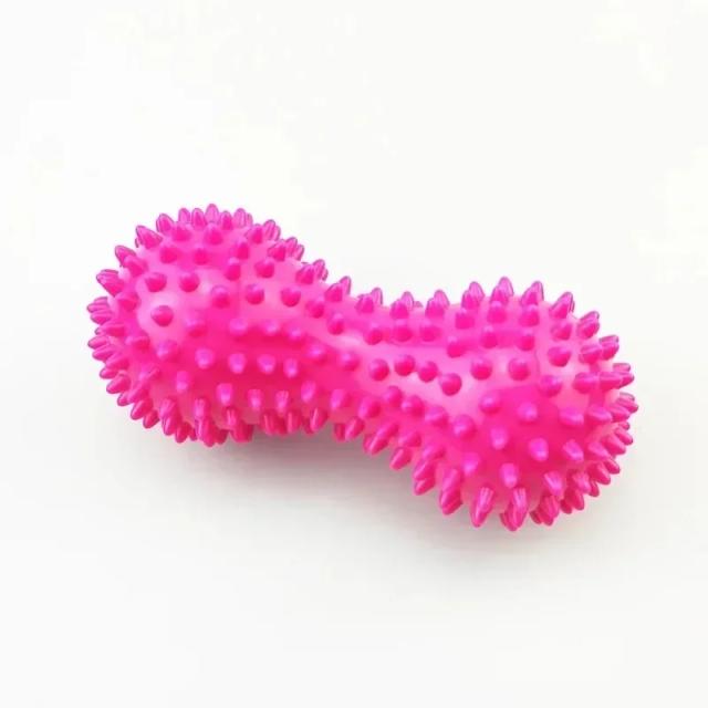 Bola de Massagem Amendoim PVC Espinhada 15cm Relaxamento Muscular