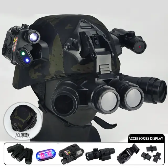 Capacete Tático Rápido Infantil Multifuncional para Airsoft com Lanterna e Visão Laser