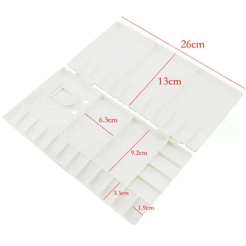 1 pc flip cover paleta de pintura a óleo de plástico diy pintura em aquarela suprimentos ferramenta de desenho - Image 1