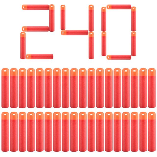 Nerf Mega Dardos Recarregáveis 60 Unidades - Vermelho