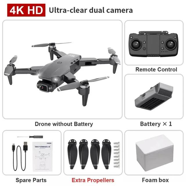 Drone L900 Pro 4K 5G GPS HD Câmera Dupla Fotografia Brushless 1.2km