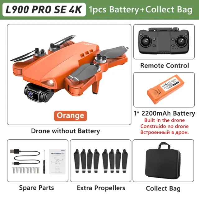 LYZRC L900 PRO Drone 4K Profissional GPS 5G WIFI Motor Brushless 1200m