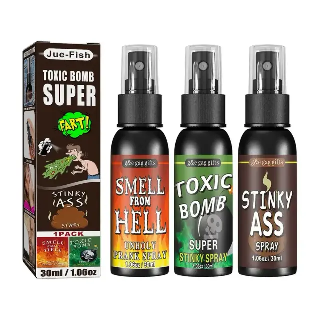 Spray de Peido 30ml Brincadeira Halloween Não Tóxico