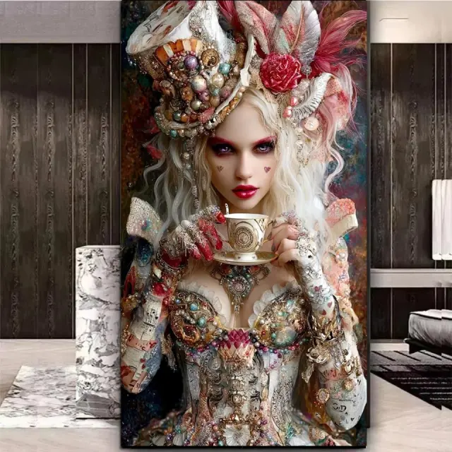 Kits de Pintura Diamante Mágica DIY para Adultos Iniciantes - Arte em Mosaico Completo para Decoração e Presente