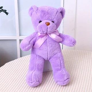 Urso de Pelúcia Brinquedo Macio com Fita Multicolorida 1pc