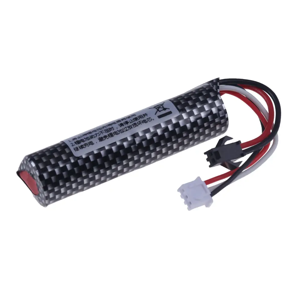 Bateria Li-ion para Airsoft Electric Water Toys Gun, Splatter automático, Rifle de bola, Paintball, Pistola Airsoft, 7.4V, 2000mAh, 18350 - Image 1