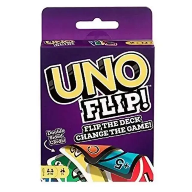 Mattel UNO FLIP! Jogo de Cartas para Família e Crianças - 1 Unidade