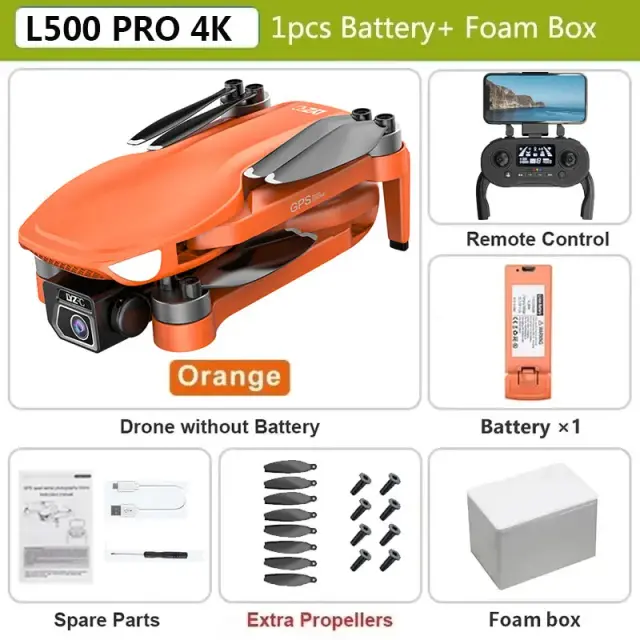 L500 Pro Drone GPS 4K HD Câmera Dupla 5G Wifi 1.2km