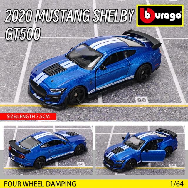 Bburago 1:64 Ford Mustang Shelby GT500 2020 Diecast Car