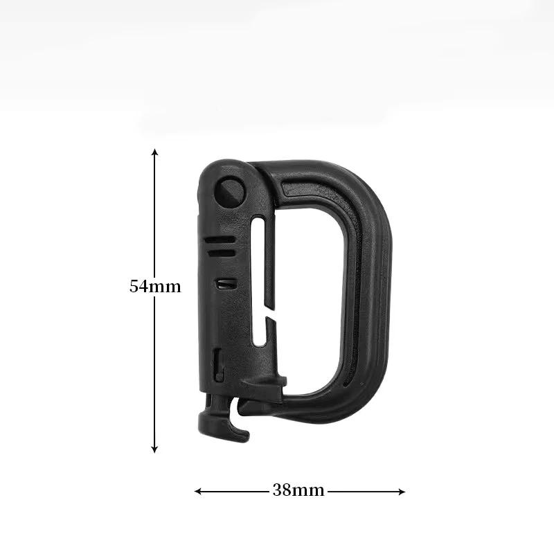 Mosquetão tático d-ring grimlock, clipe molle, fixação de webbing, sistema de trava rápida para colete militar/mochilas/bolsa/bolsa/cinto - Image 1