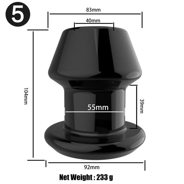 Olho Mágico Vaginal Oco Plug Anal Dilatação Vaginal Brinquedo Sexual BDSM para Homens e Mulheres