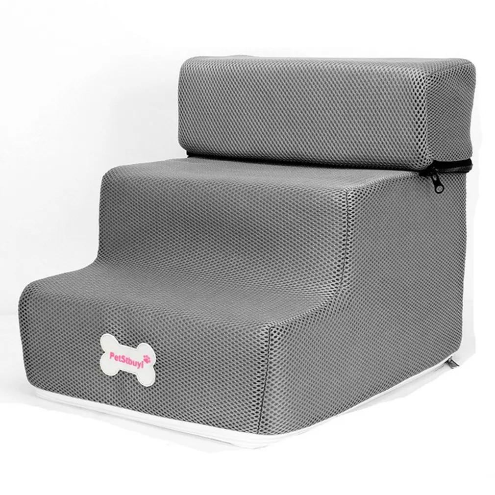 Destacável 3 Tier Dog Escadas, Pet Steps, Três Floor Ladder, Montagem, Lavável, Rampa Removível, Rampa Antiderrapante, Escalada, Quente - Image 1