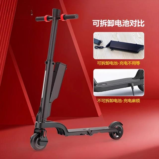 X6 Scooter Elétrico Mini Dobrável 5.5 Polegadas Rodas Infláveis