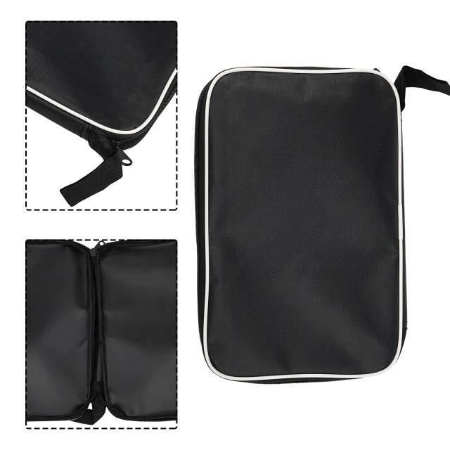 Saco de armazenamento portátil para raquetes de tênis de mesa, resistente a poeira e ideal para acessórios profissionais de pingue-pongue