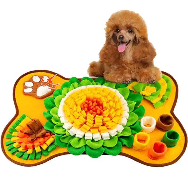 Tapete Snuffle para cães e gatos, jogo interativo para o tédio, gato e cachorro Puzzle, almofada de alimentação lenta, jogo interativo, 25x17" - Image 1