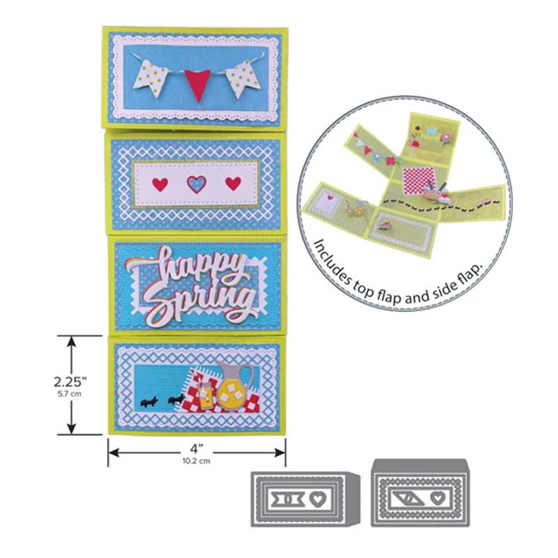 3d pull-out álbum caixa corte dados casa jardim cortado para diy scrapbooking papel cartão artesanato projeto 2024 venda quente - Image 1