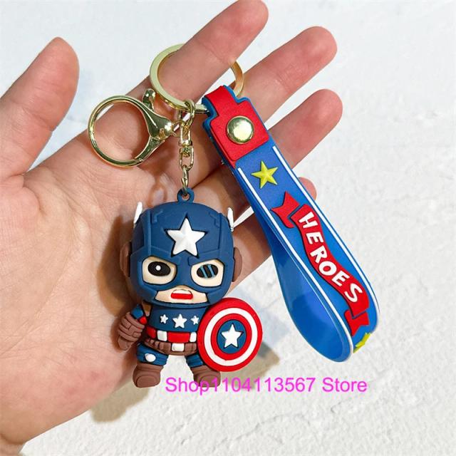 Chaveiro Deadpool Herói dos Desenhos Animados - Pingente Decorativo em Silicone