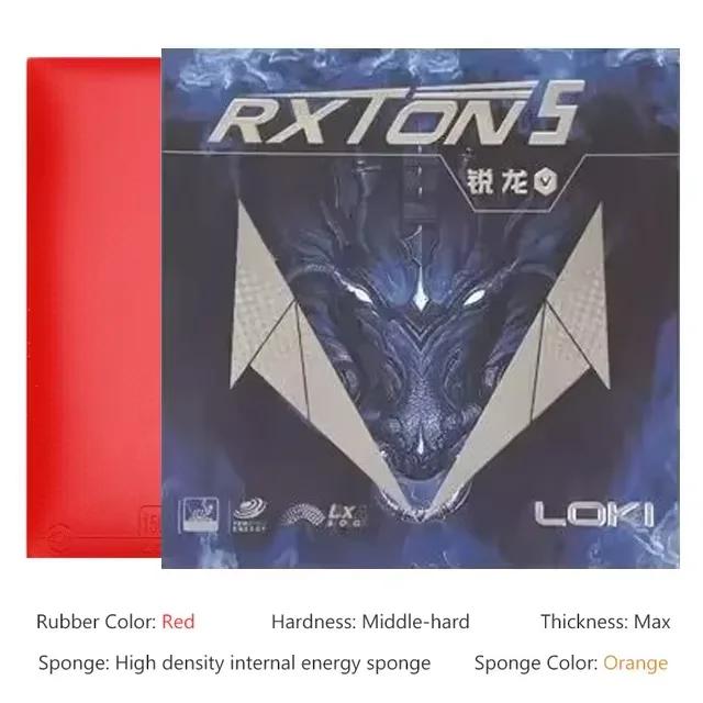 LOKI RXTON 5 Borracha Tênis de Mesa Alta Elasticidade 2 Unidades