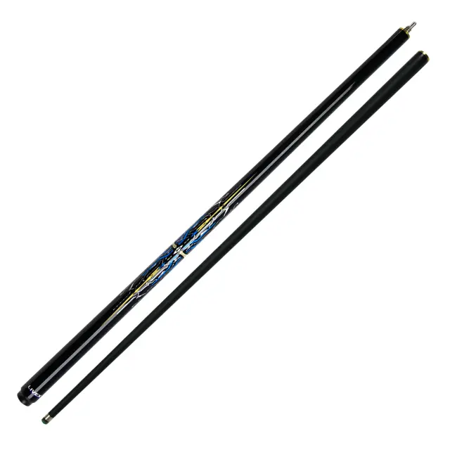 Taco de Sinuca Fibra de Carbono Pro 9,5 mm 146 cm 9 Bolas/8 Bolas/3 Almofadas