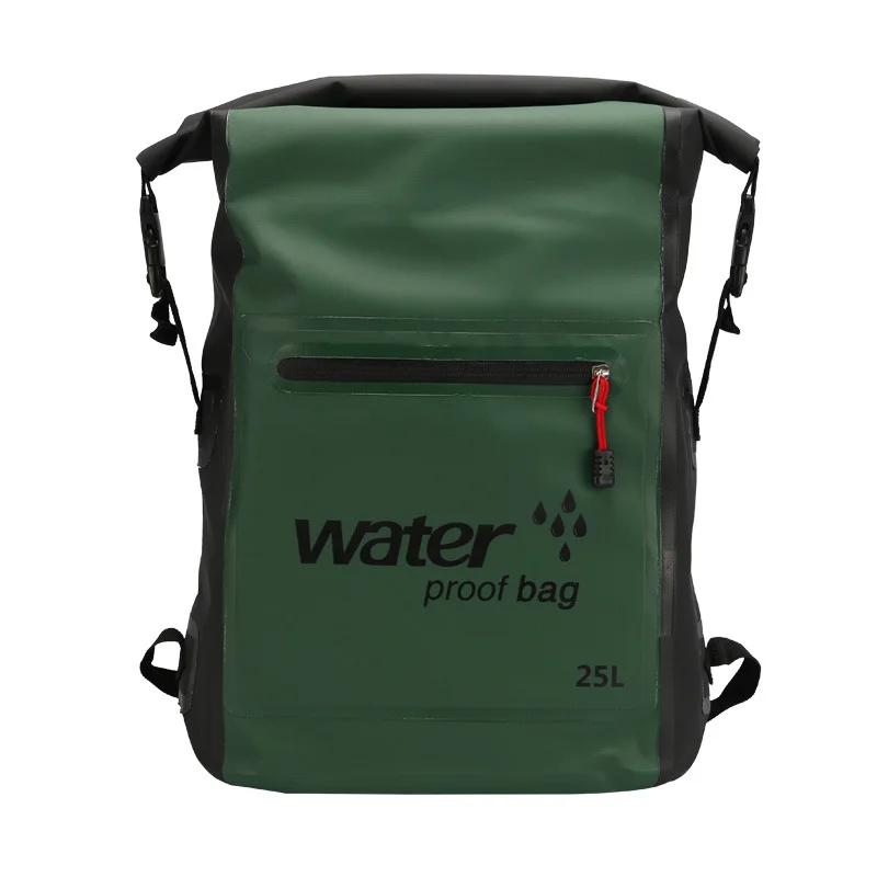 Mochila de natação impermeável, saco seco, mochila, água flutuante saco, canoa esportiva, caiaque, rafting, canoagem, passeios de barco, rio Trekking, 25L - Image 1