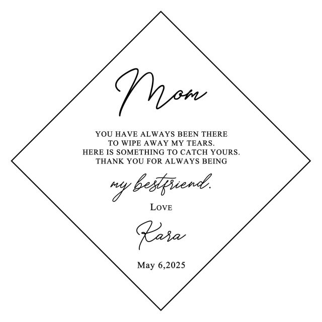 Lenço de Casamento Personalizado - Presente Emocional para Pais e Noivos