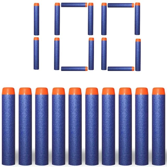 Dardos Recarga Bala 7.2cm para Nerf Elite - 100 Peças Azul