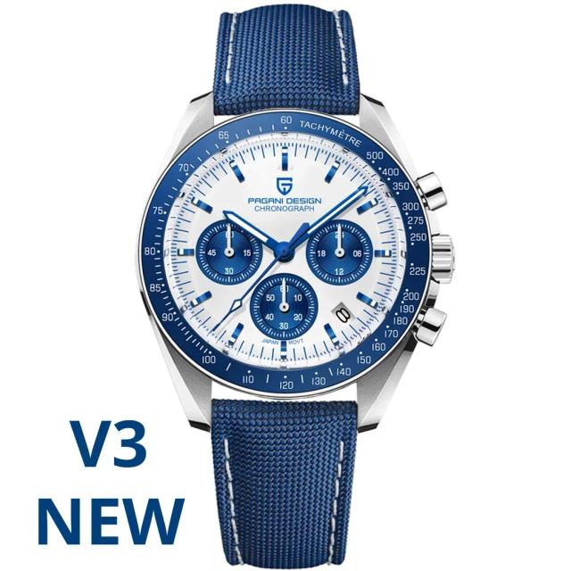 PAGANI DESIGN Relógio Masculino 2026 Quartz Cronógrafo Safira 42mm