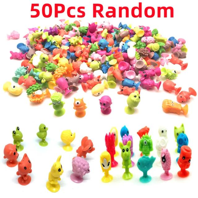 Mini Monster Sucker Toy: 50 Peças de Brinquedos em Cápsula com Animações Divertidas para Crianças