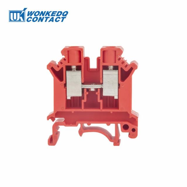 UK10N Bloco de Terminais de Parafuso de Alimentação 10mm2 Conector para Trilho Din NS35