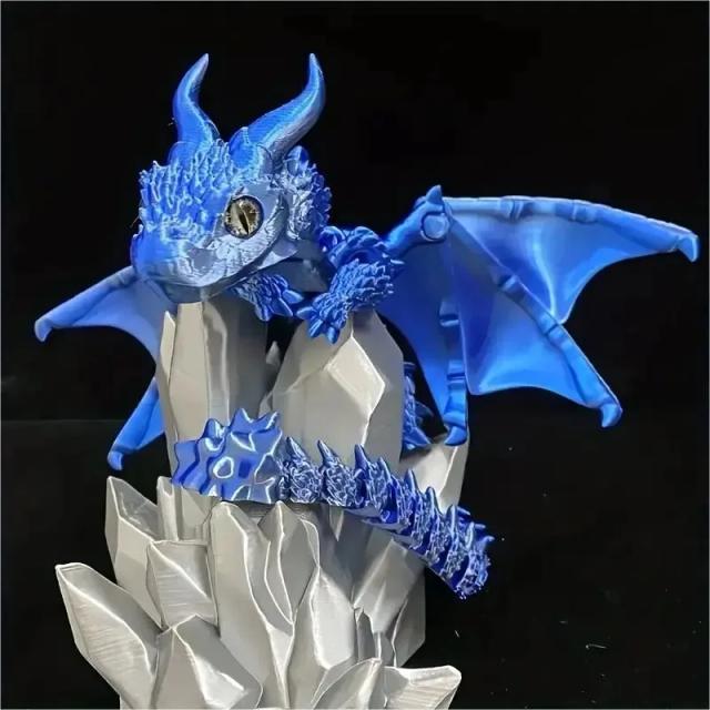 Dragão Voador Impresso em 3D Articulado Brinquedo Giratório para Escritório