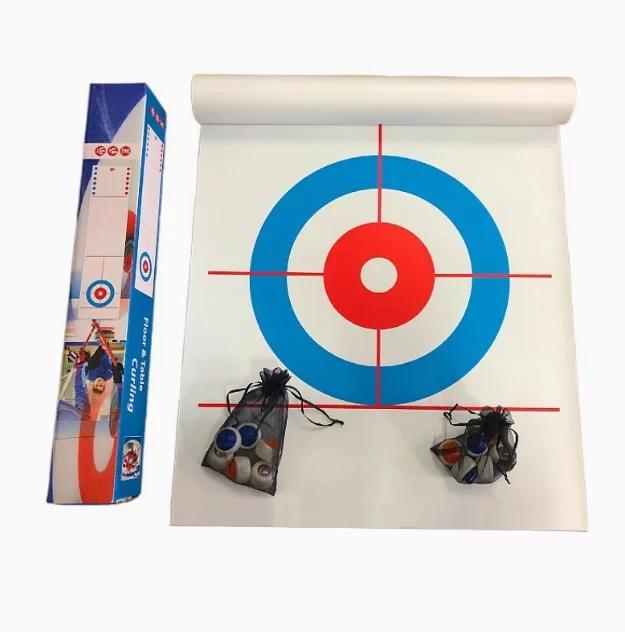 Jogo de curling de mesa de 1,9 m portátil Shuffleboard jogos de tabuleiro esportivos para crianças e família - Image 1