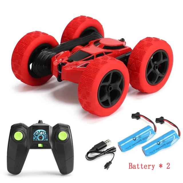 Carro Dublê RC Off Road Drift Dupla Face Giro 360 2.4G Presente Infantil e Adulto