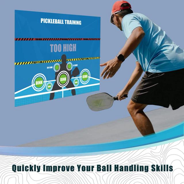 Rebounder Multifuncional para Pickleball: Dink Master para Exercícios e Treinamento de Parede para Adultos