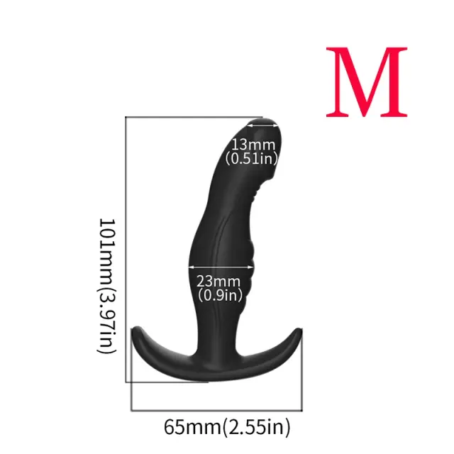 Plug Anal Extra Longo Silicone Massageador de Próstata 1 Unidade