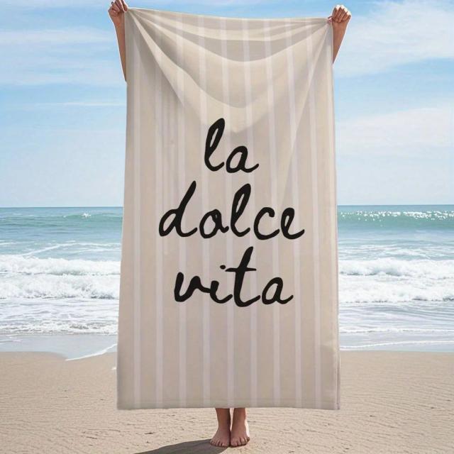 La Dolce Vita Toalha de Praia Microfibra Ultramacia 1 Unidade