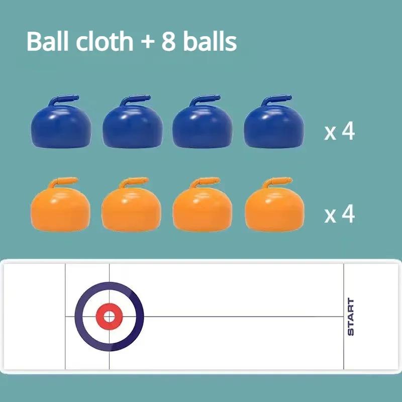 Jogos de tabuleiro divertidos para a família de 1 unidade para crianças e adultos: jogo de curling de mesa com 8 rolos e discos de shuffleboard - Image 1