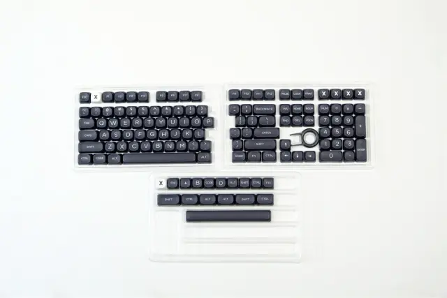 Jaycomia MOA GMK-Big PBT Keycaps Set 7u Spacebar para Teclado Mecânico Layout 65 Hi75 GMK75