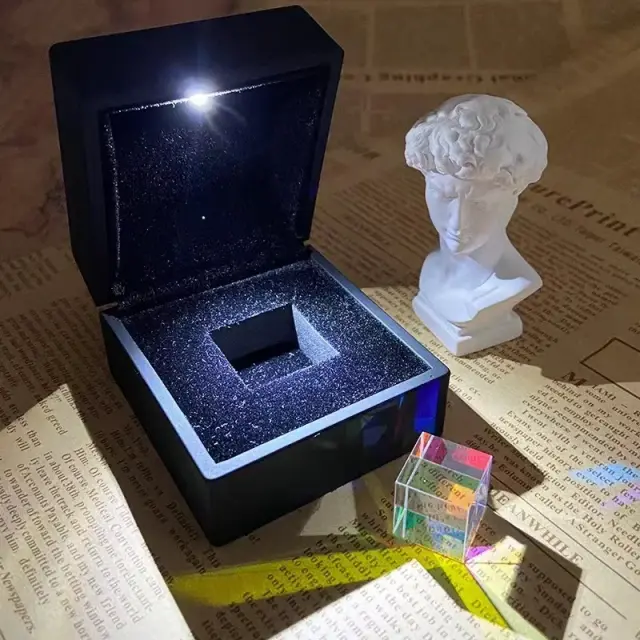 Cubo de Vidro Óptico Prisma Colorido 1.5cm/2cm