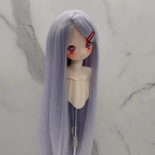 Peruca de Boneca BJD Longa com Franja para Cabelo Liso - Vários Tamanhos
