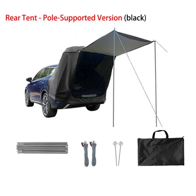 Barraca Traseira de Carro Outdoor Camping Piquenique Tenda de Extensão com Dossel 2.0m x 1.2m