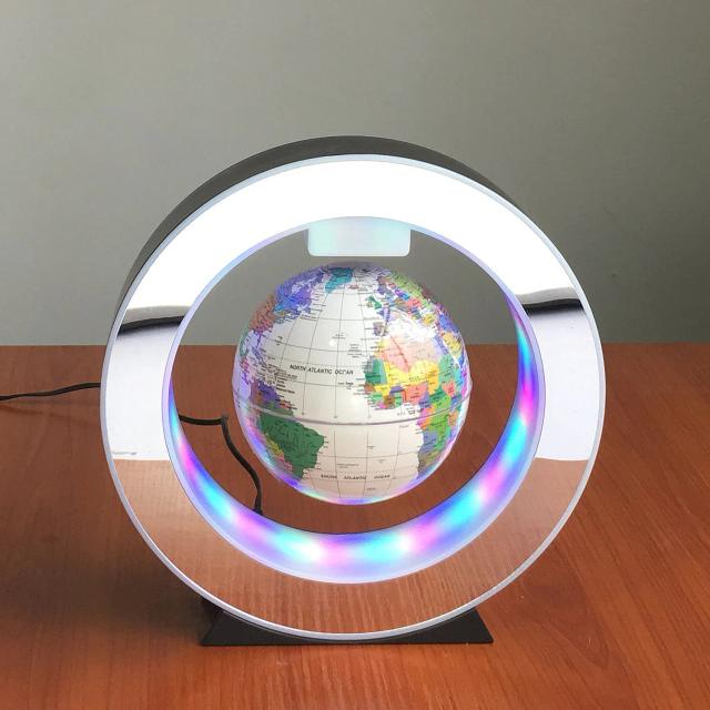 Globo de Levitação Magnética 4/6 Polegadas Decoração de Mesa Escritório Presente