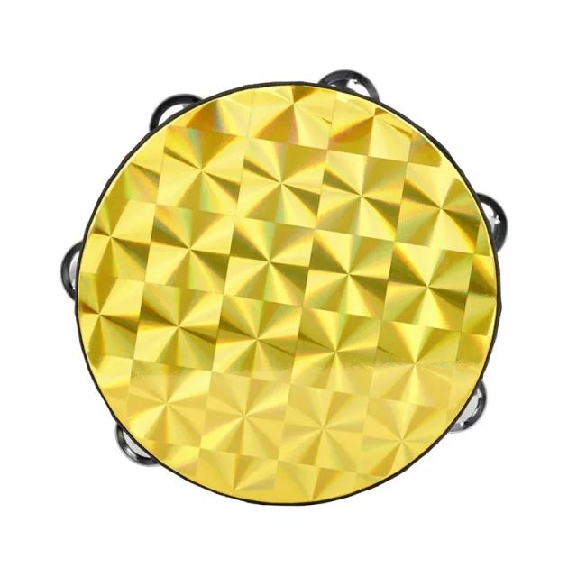 Pandeiro de Couro de 8 Polegadas para Banda: Acompanhamento Musical com Ukulele e Guitarra, Ideal para Danças e Festas