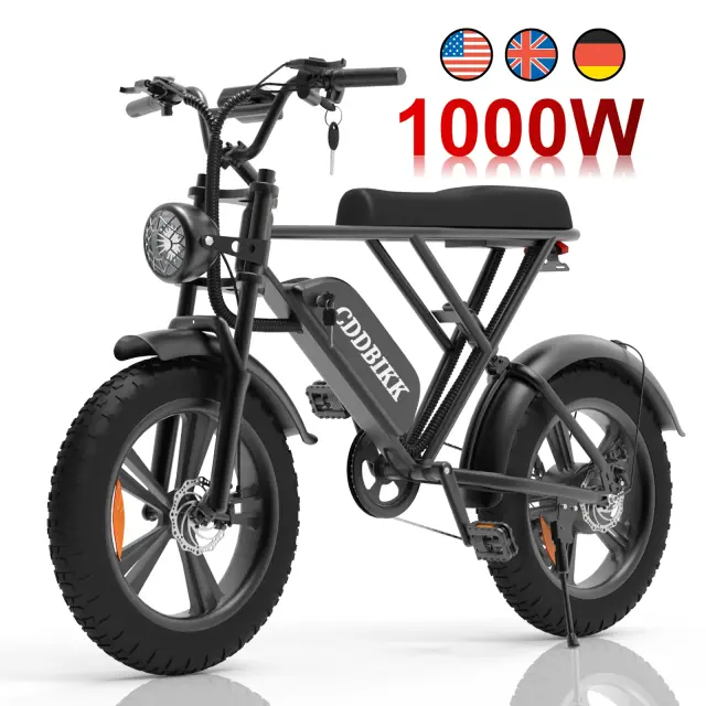 Bicicleta Elétrica G60 1000W 48V Liga de Alumínio Aro 20