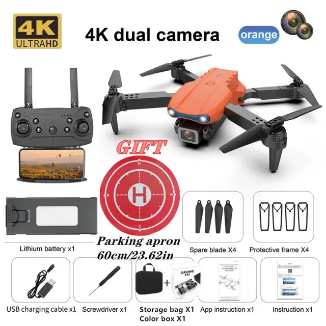 Drone E99 Câmera HD 4K Profissional Dobrável 1 Unidade