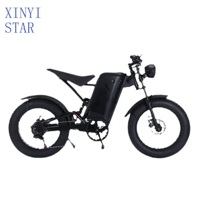 Bicicleta Elétrica Retrô Off-Road Pneu Gordo 500W
