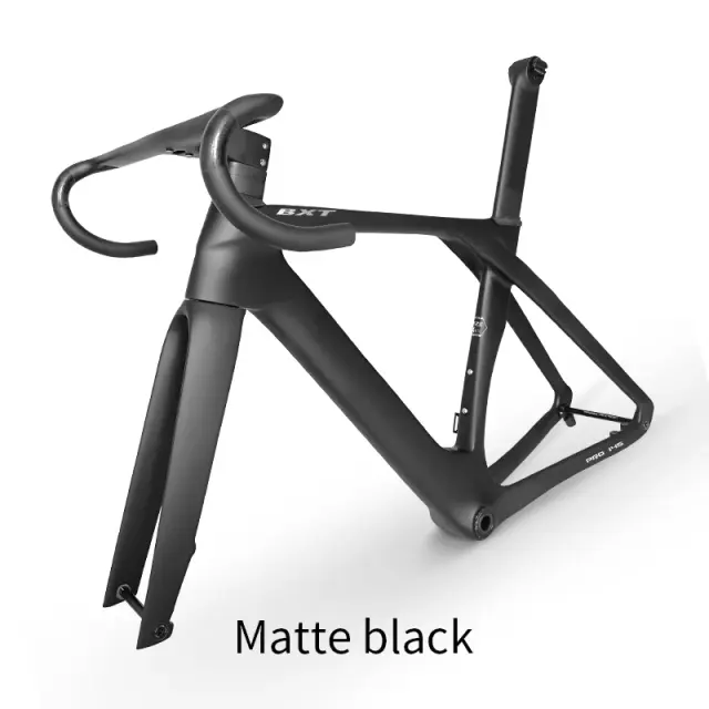 BXT Quadro de Bicicleta de Estrada em Carbono Aerodinâmico Totalmente Escondido Disco T47 56cm