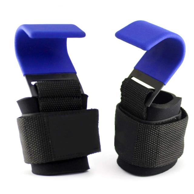 Apertos de Gancho para Levantamento de Peso com Munhequeira para Fitness e Pull-ups - 1 Par
