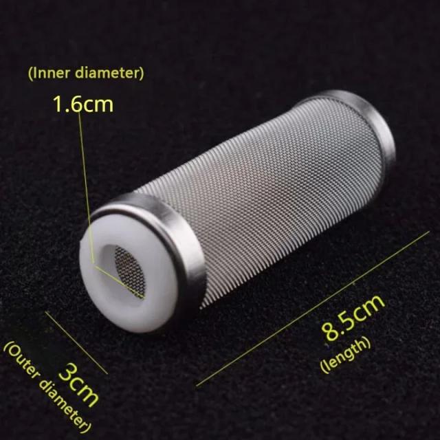 Filtro de Aquário em Aço Inoxidável com Capa Protetora e Malha para Cesta de Entrada - Acessório para Tanque de Peixes 1pc