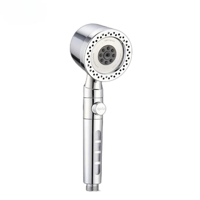 Cabeça de Chuveiro Portátil ABS Alta Pressão 5 Sprays